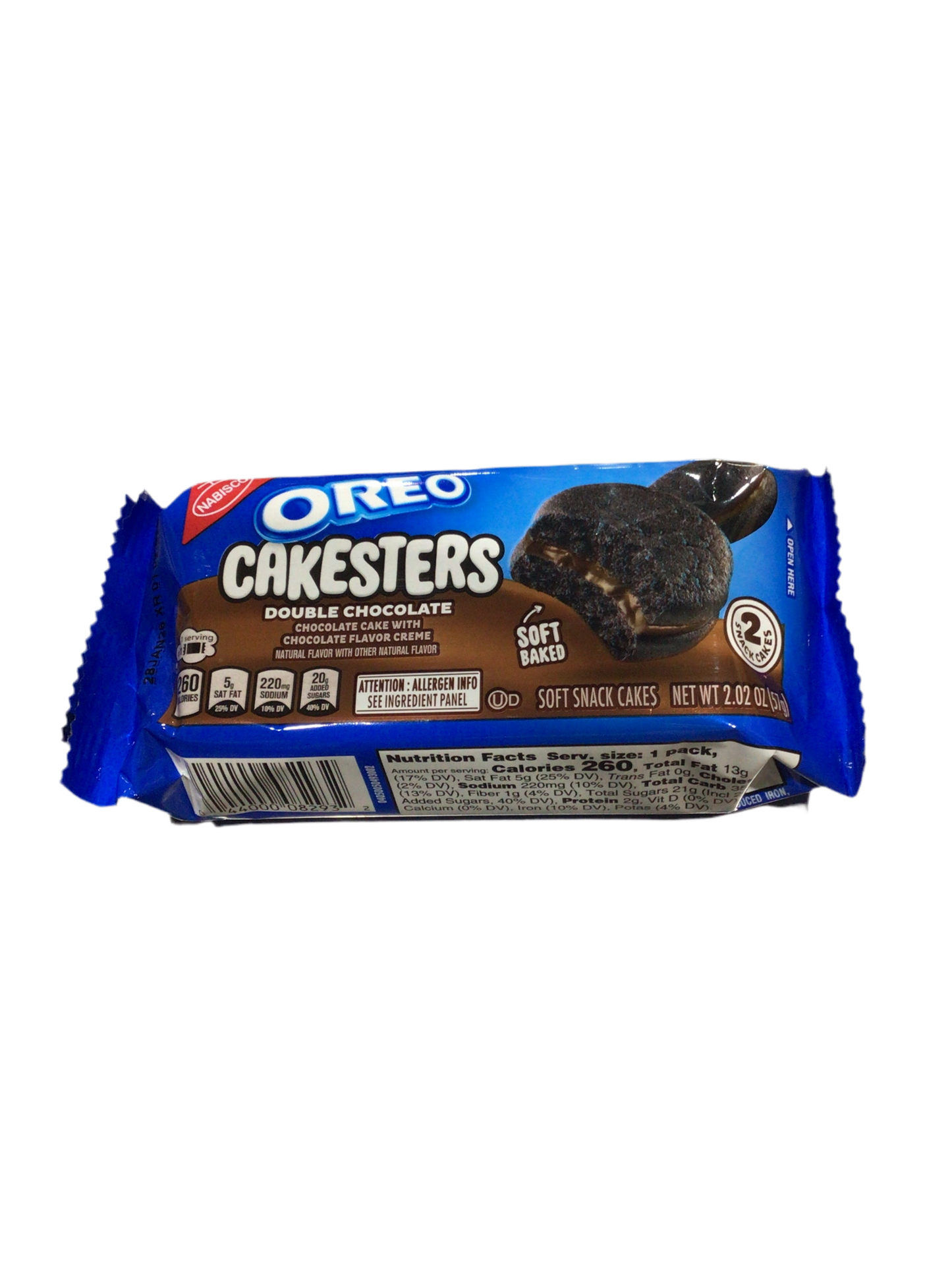 Oreo Cakesters Double Chocolate 57gr