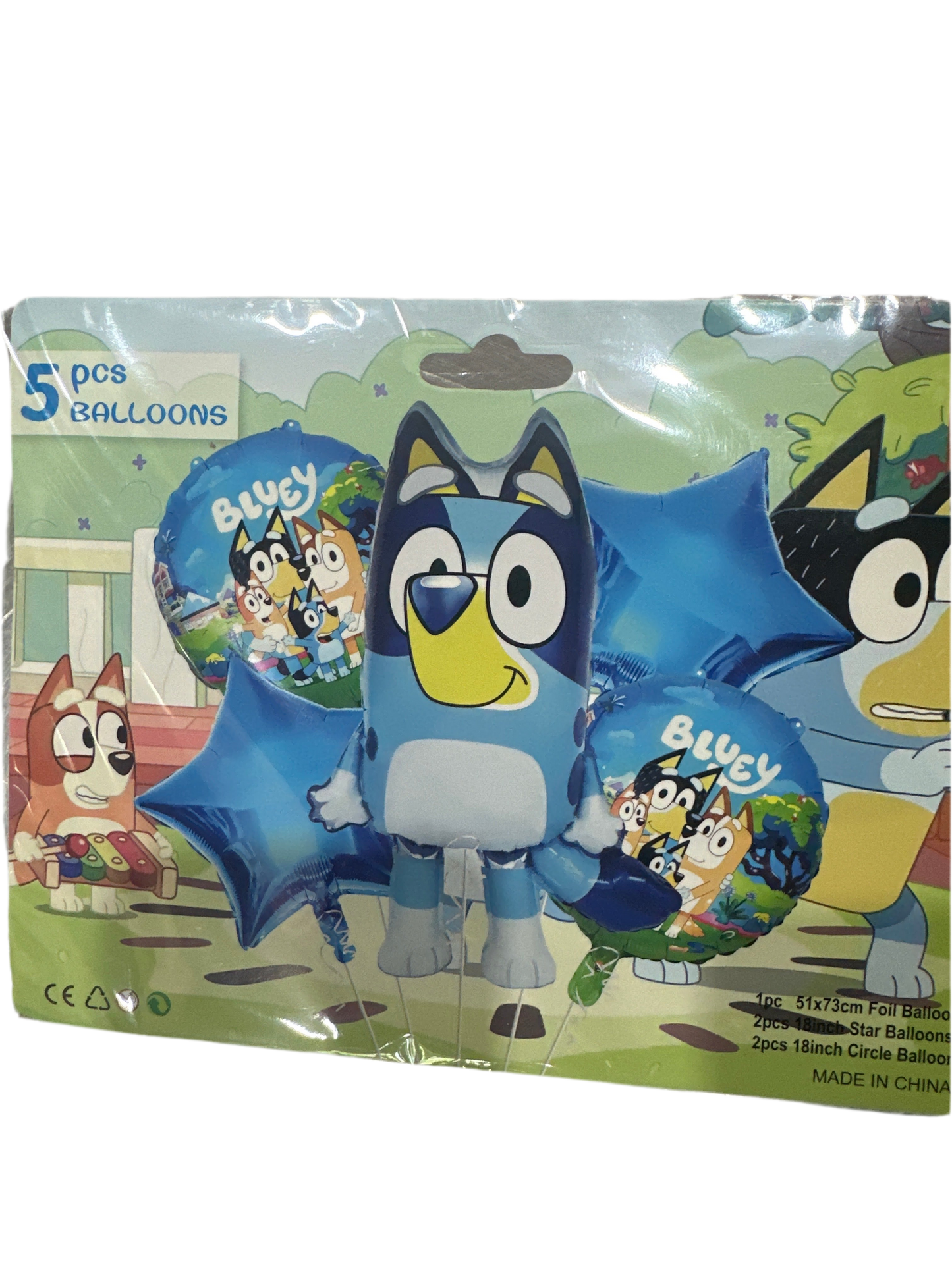 Globos Bluey 5 pcs balloons