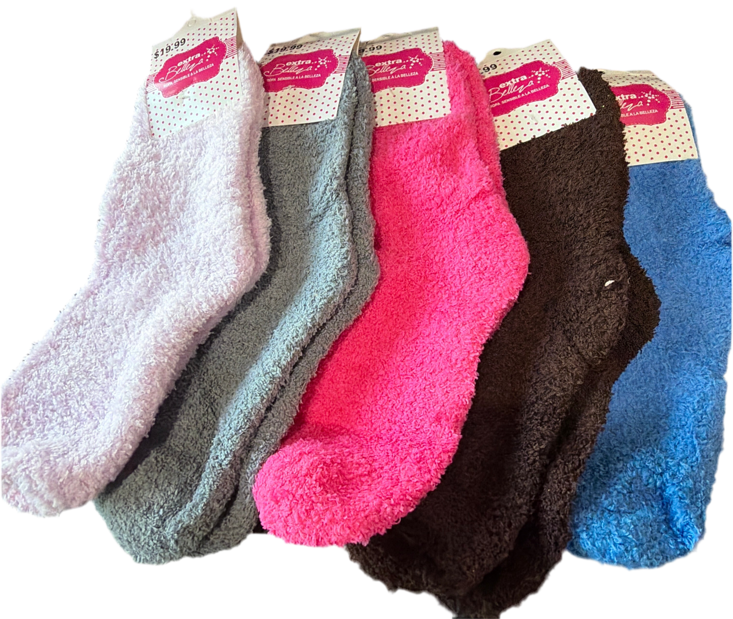 Calcetas afelpadas multicolor