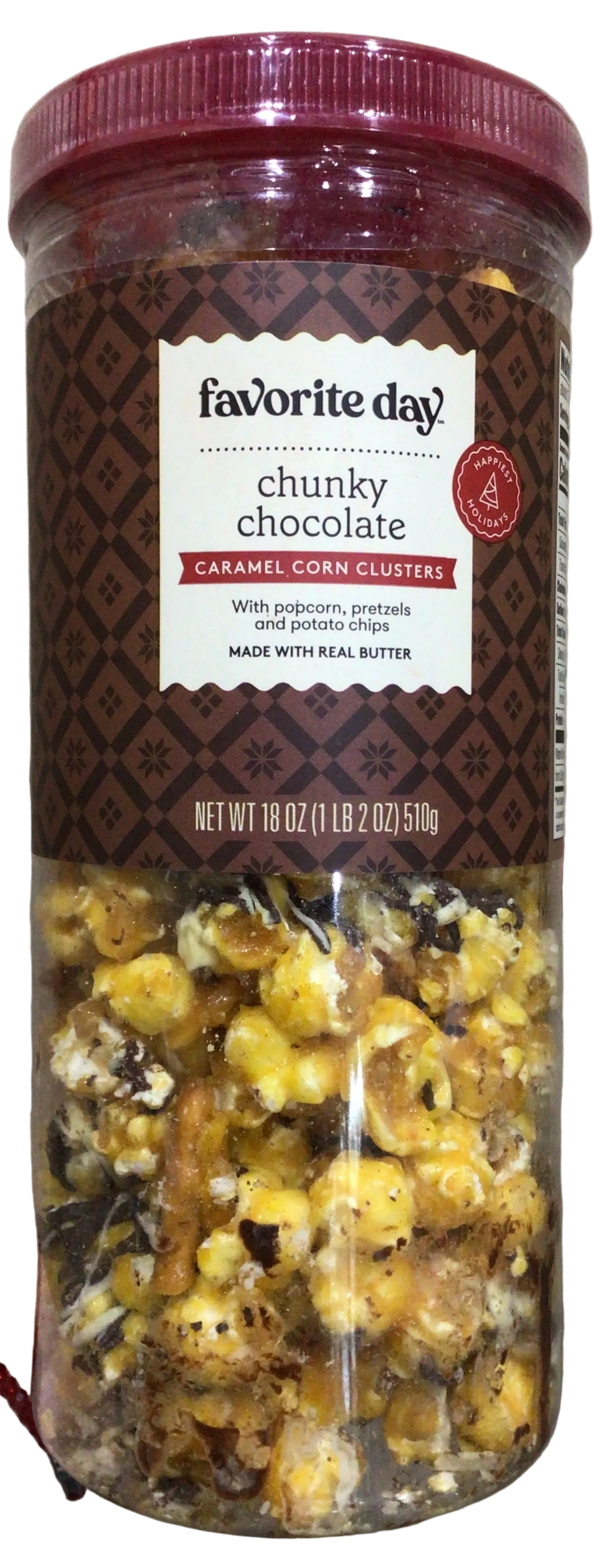 Favorite Day chunky chocolate Caramel Corn Clusters