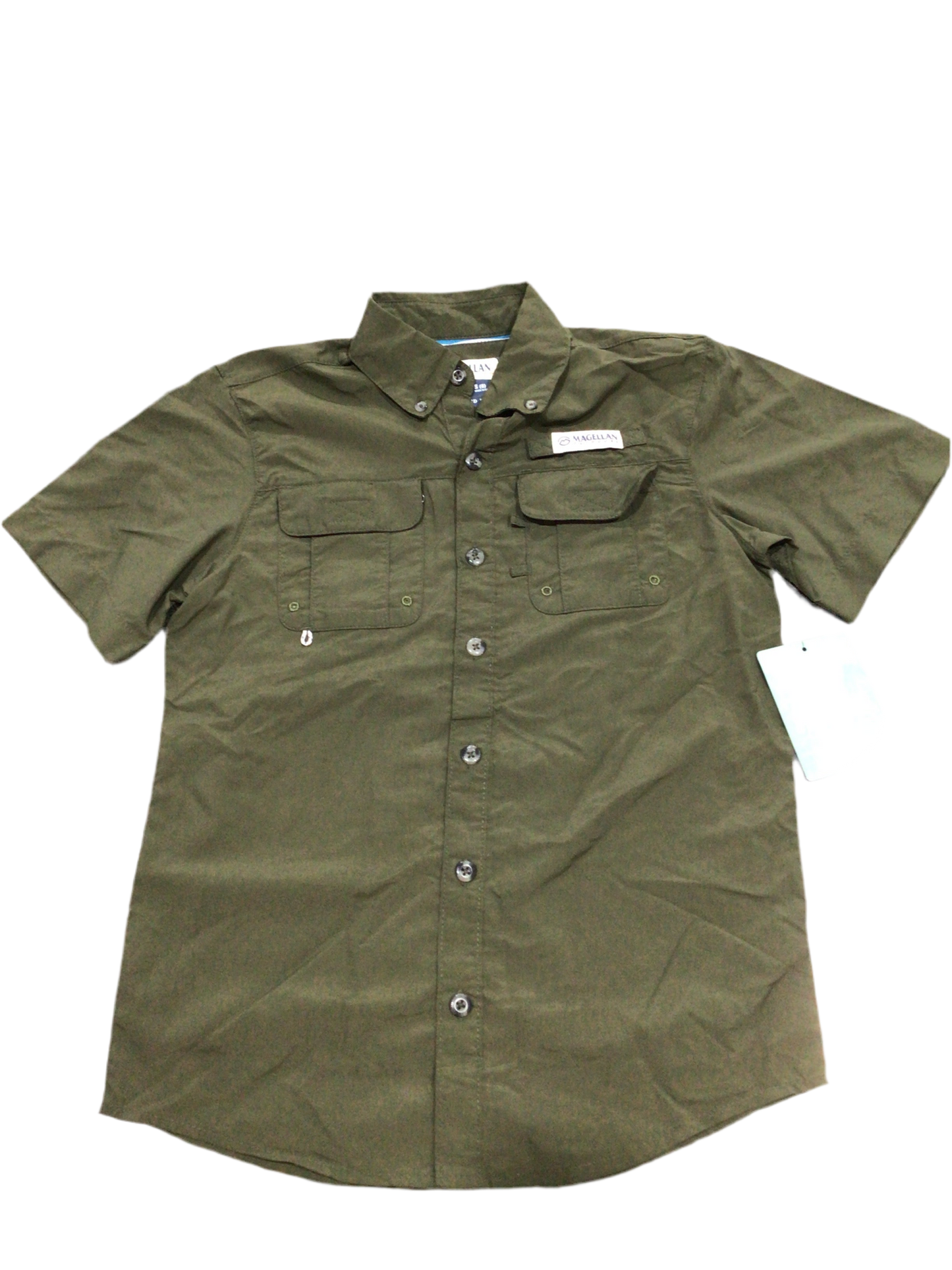 Camisa Magellan Verde militar Talla S 8 años