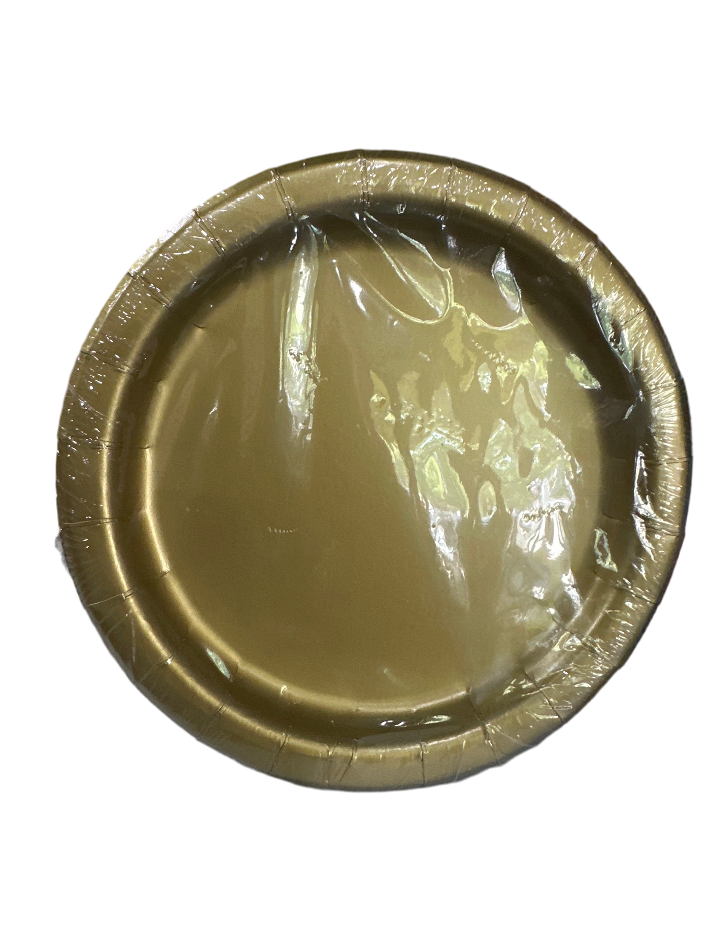 Plato desechable de cartón Negro mediano 17.3cm 24pcs