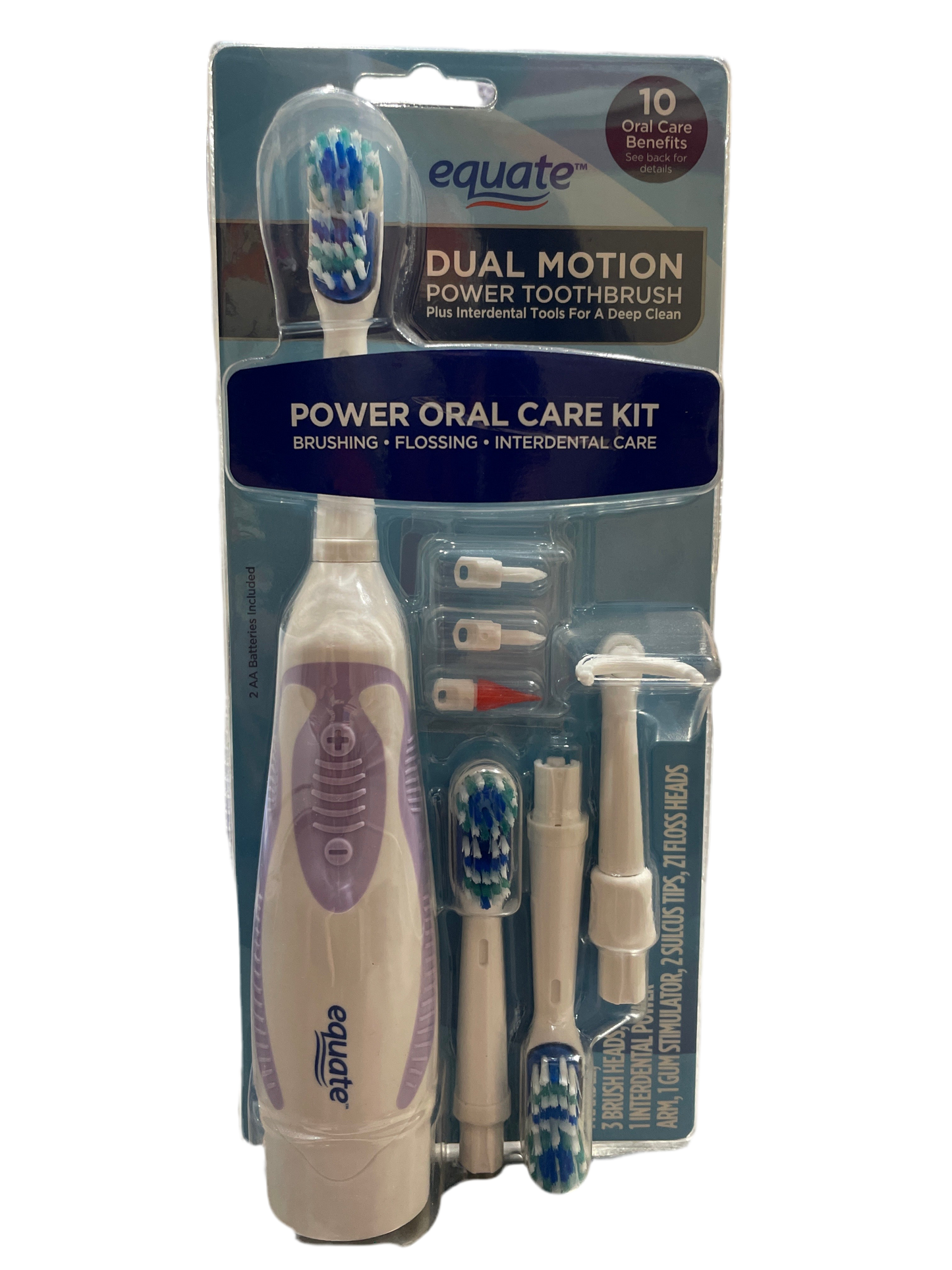 Cepillo Equate Power Oral Care Kit