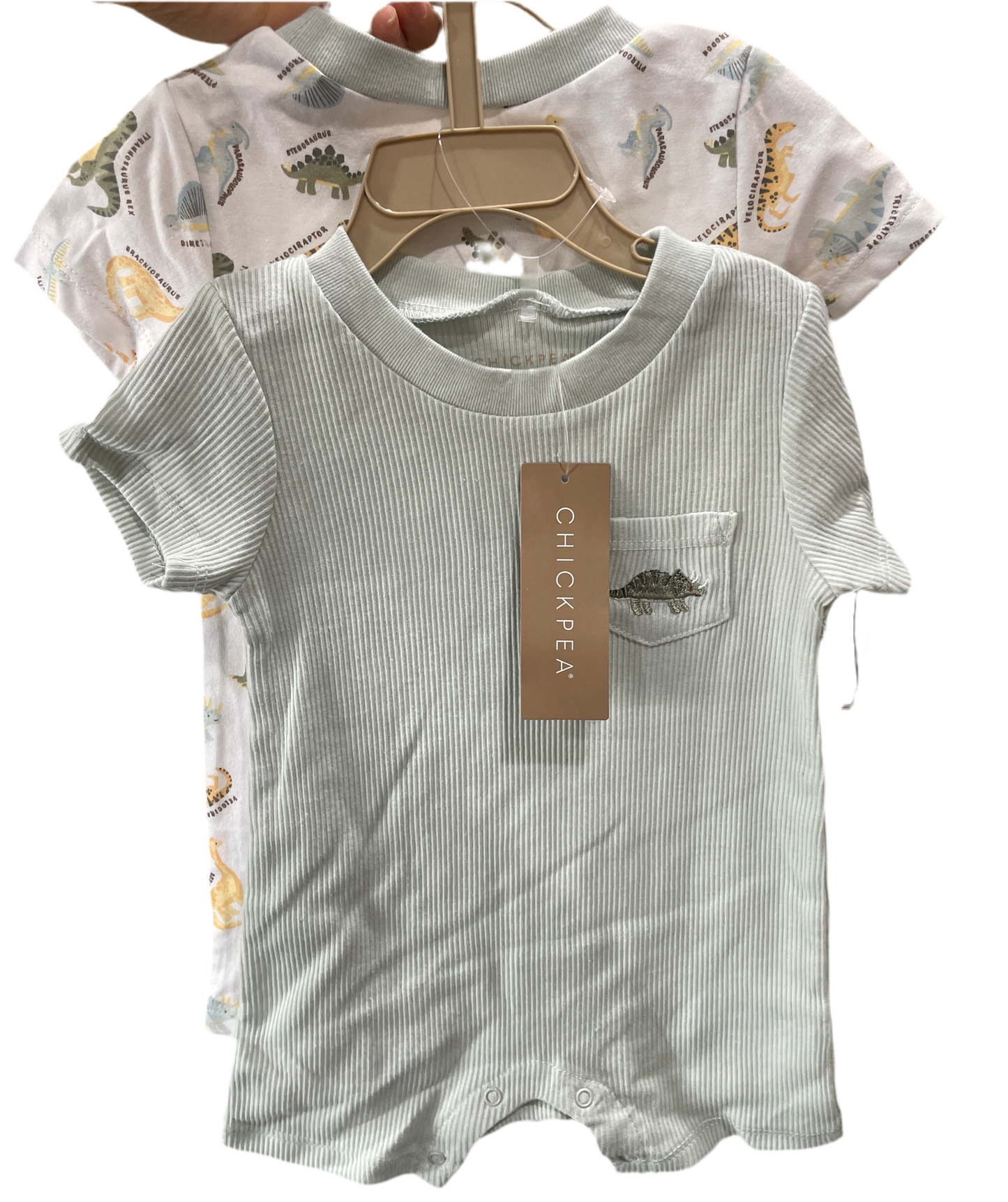 2pack Rompers Dinosaurio 6-9M