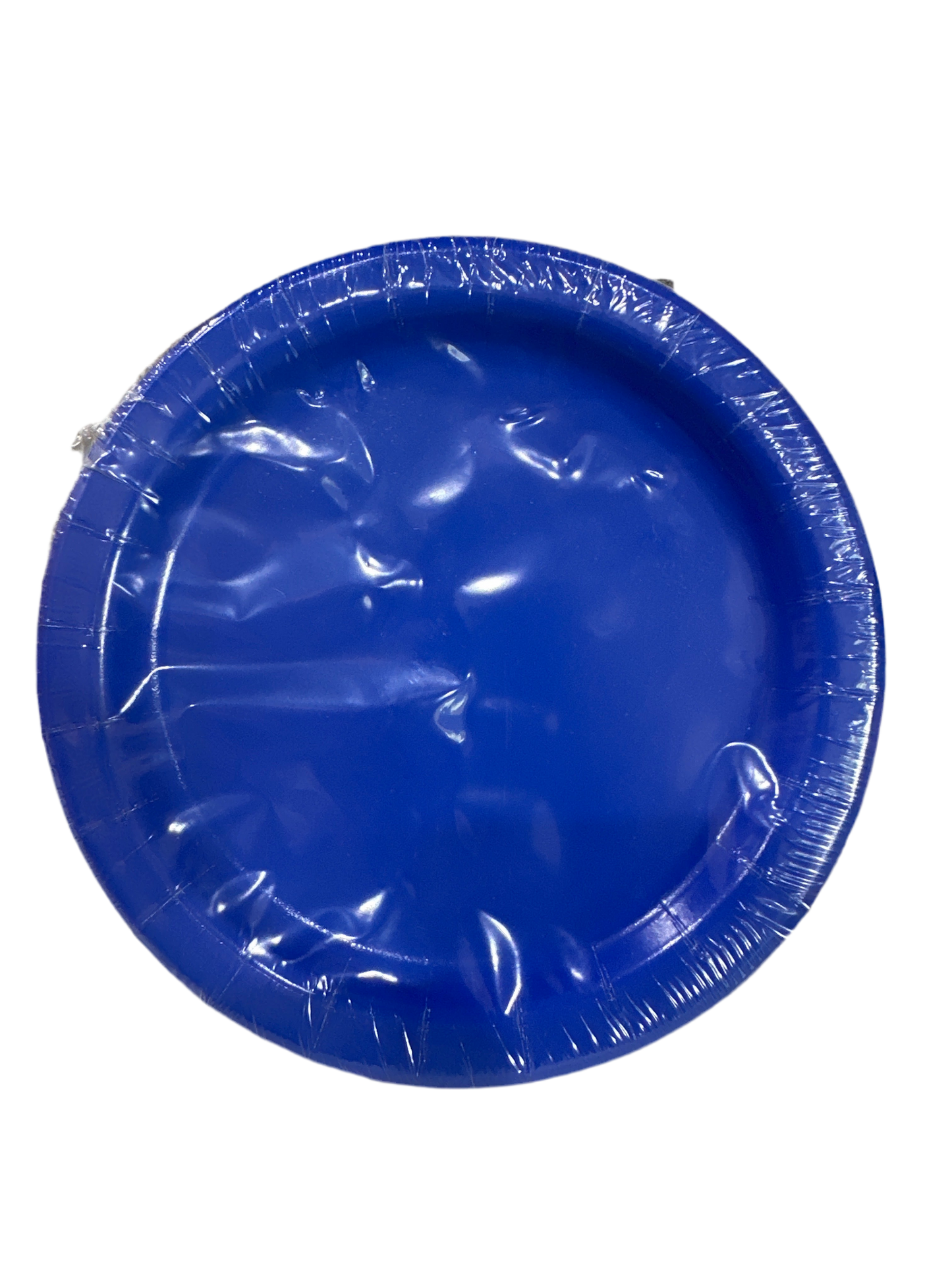 Plato desechable de cartón Azul mediano 17.3cm 24pcs