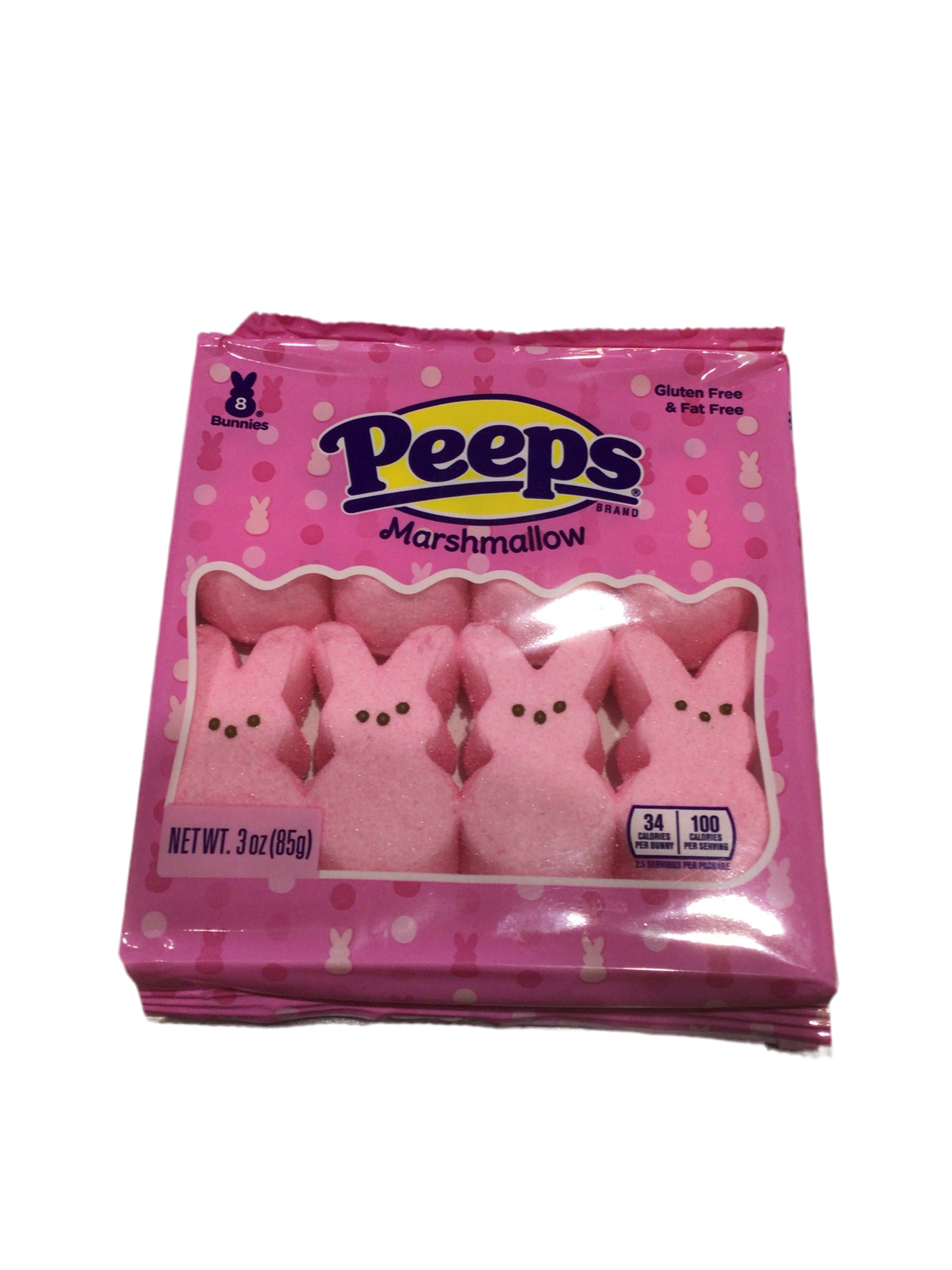 Peeps Marshmallow Pink Bunnies 85gr