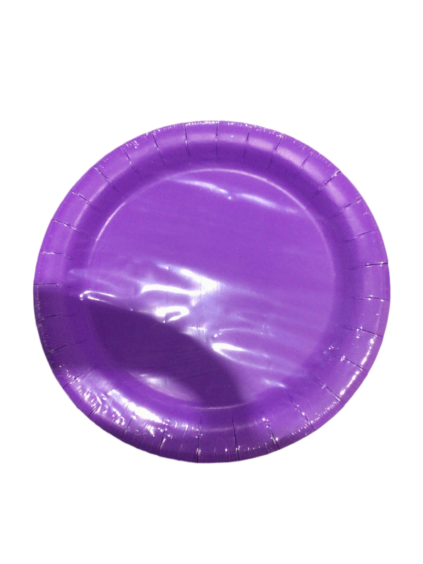 Plato desechable de cartón Morado mediano 17.3cm 24pcs
