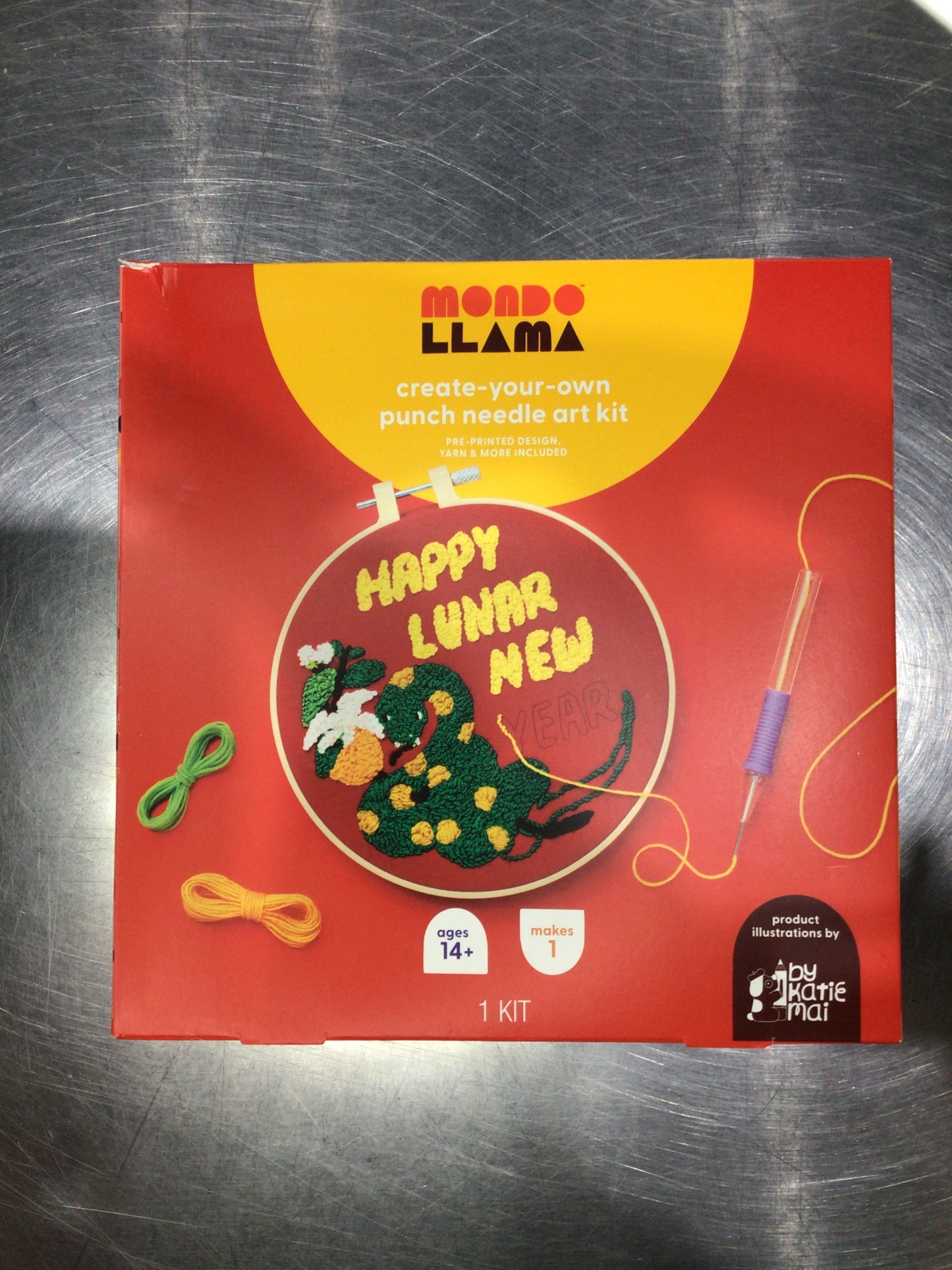 Mondo Llama create-your-own Punch Neede art kit