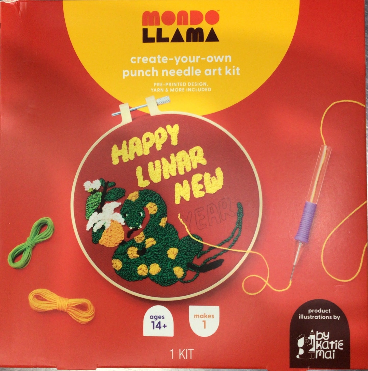 Mondo Llama create-your-own Punch Neede art kit