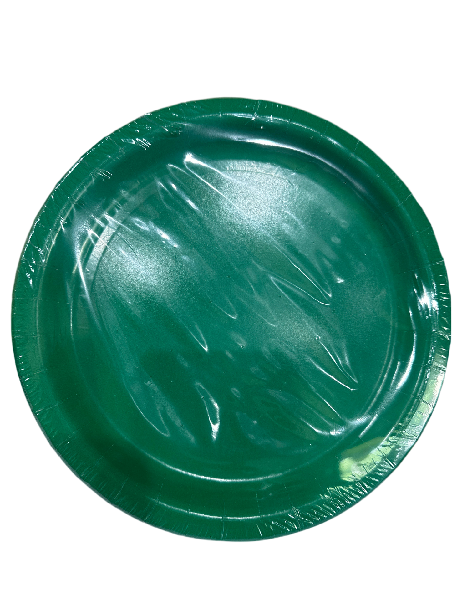 Plato desechable de cartón Verde grande 21.9cm 20pcs