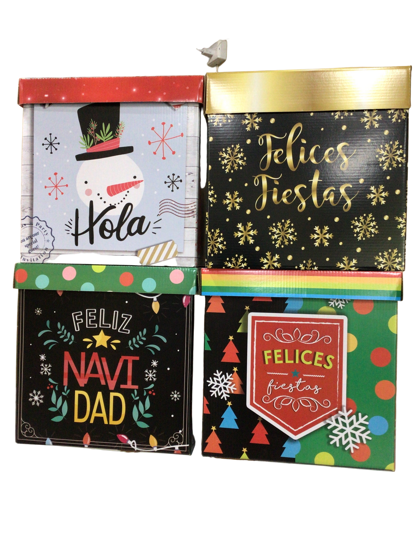 Caja de Regalo Grande 30x30 Navideña