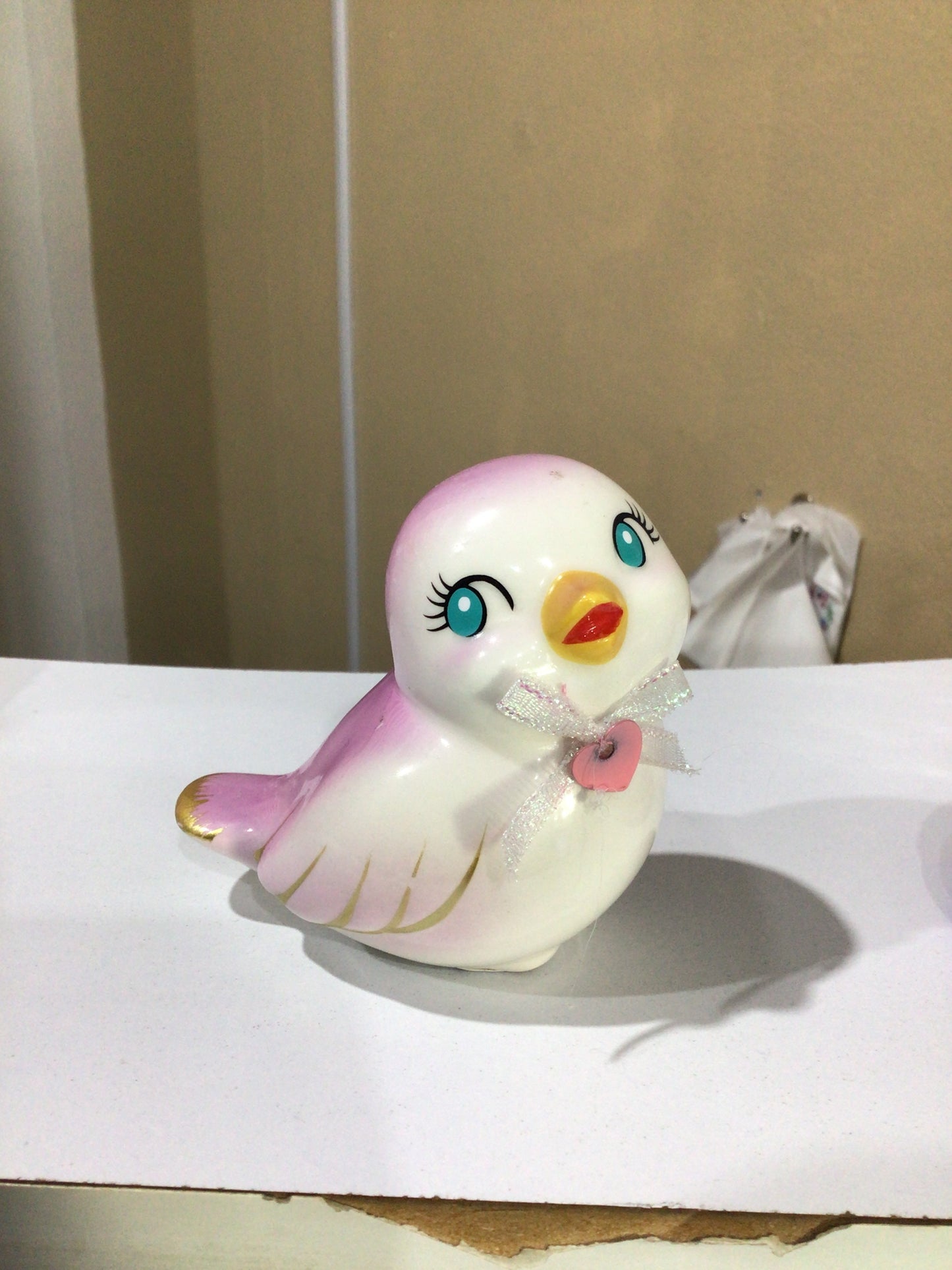 Figura decorativa Pajarito Rosa