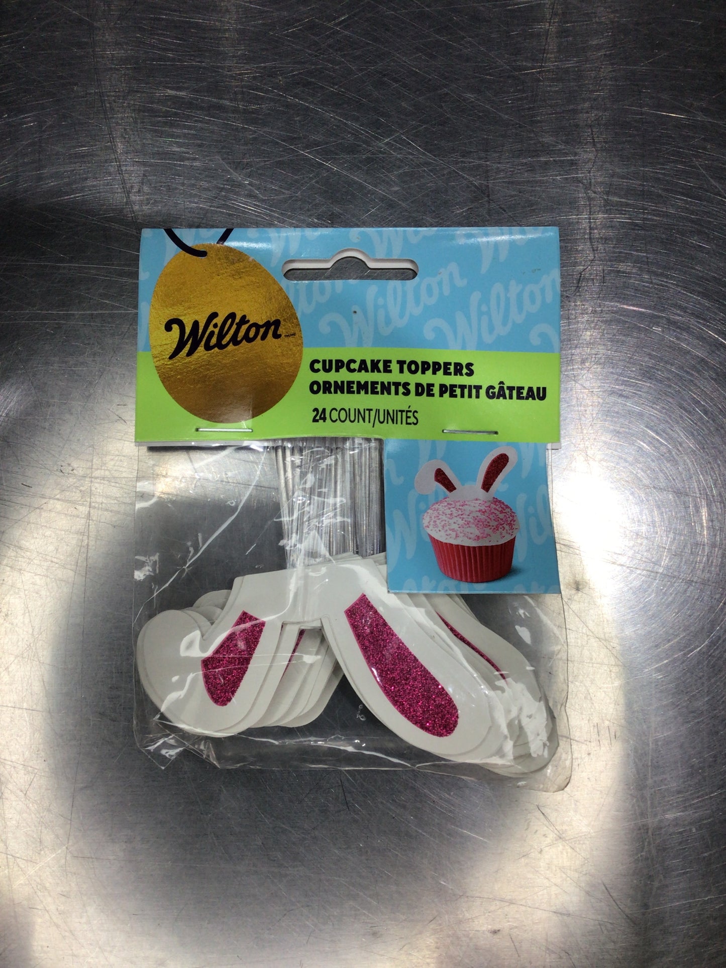 Cupcake toppers de conejo c/24 pzs