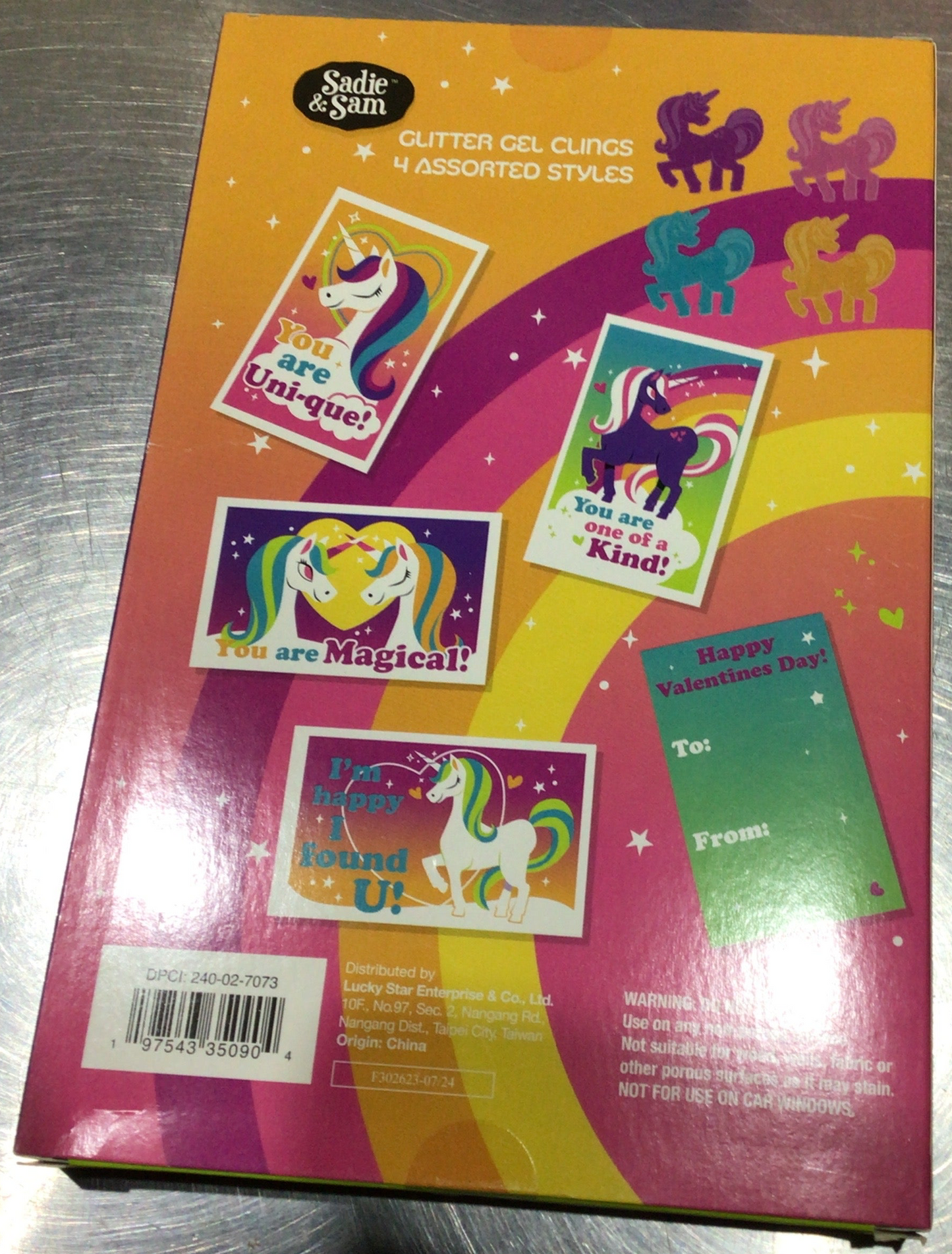 Stickers valentine’s unicorns