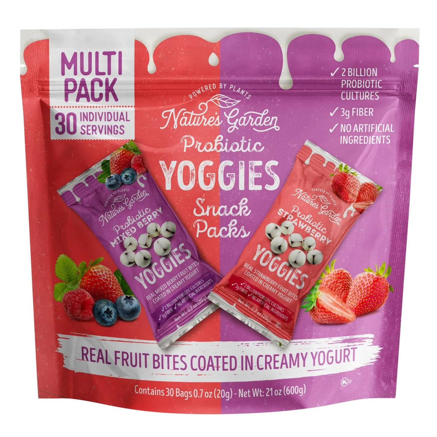 Yoggies Multipack 30pcs Mixed berries/Strawberry