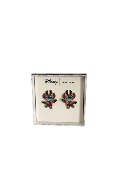 Aretes Disney Stitch Navideño