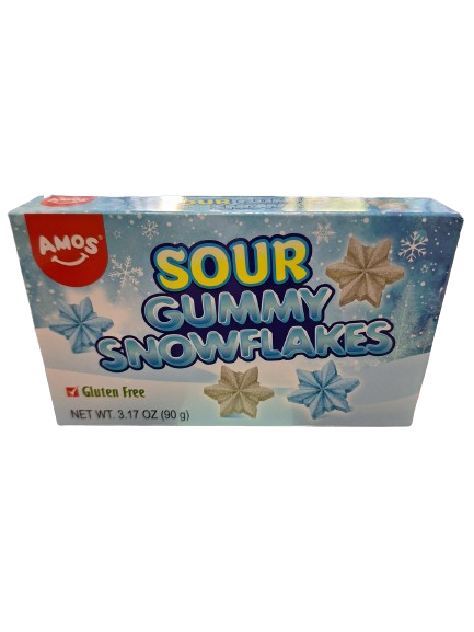 Sour Gummy Snowflakes Gluten Free 90gr