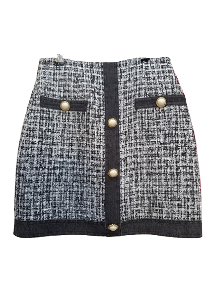 Falda Guess Blanco/Negro Talla S