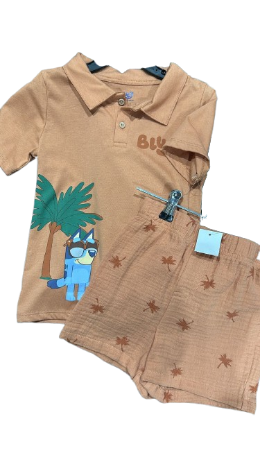 Conjunto Naranja Bluey Talla 5