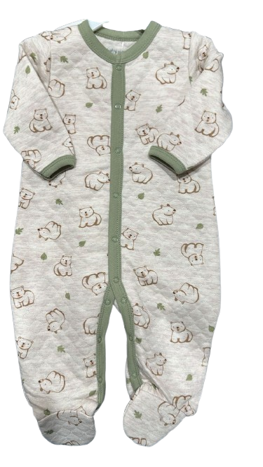 Mameluco Beige Ositos Talla 6-9M