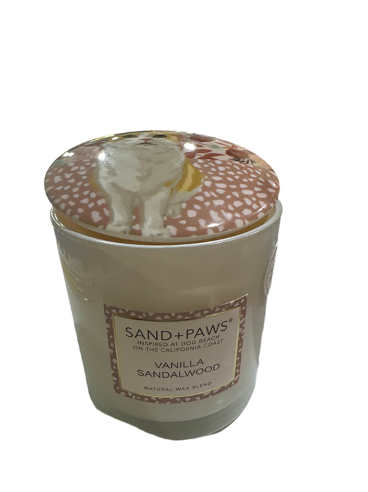 Vela Sand + paws vanilla sandalwood