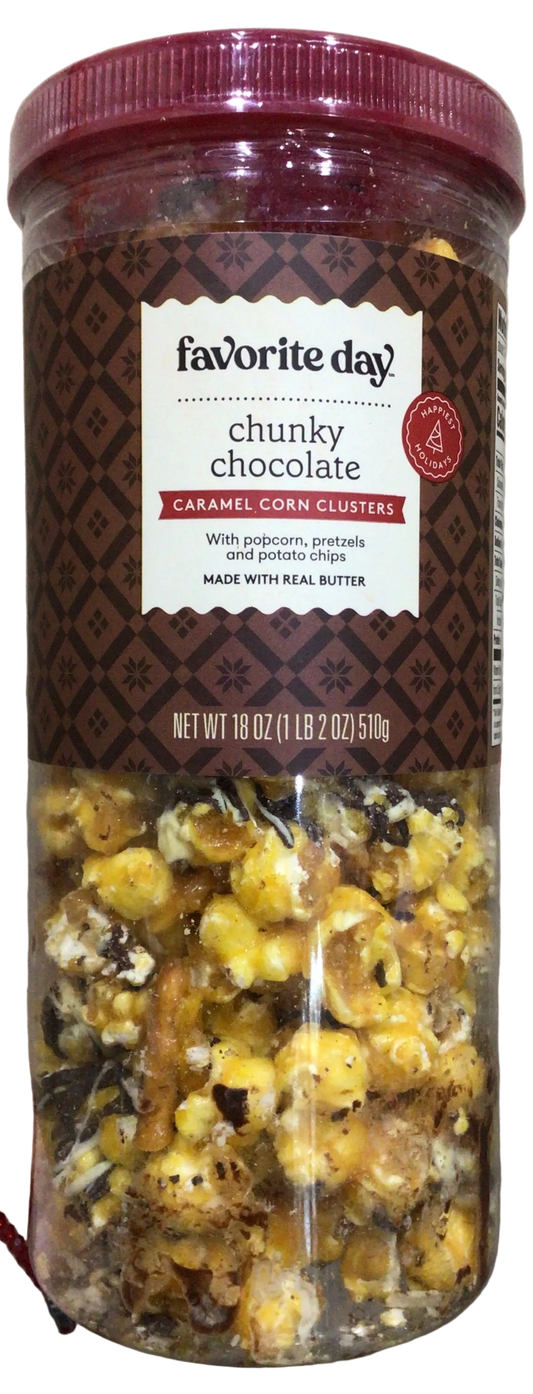Favorite Day chunky chocolate Caramel Corn Clusters
