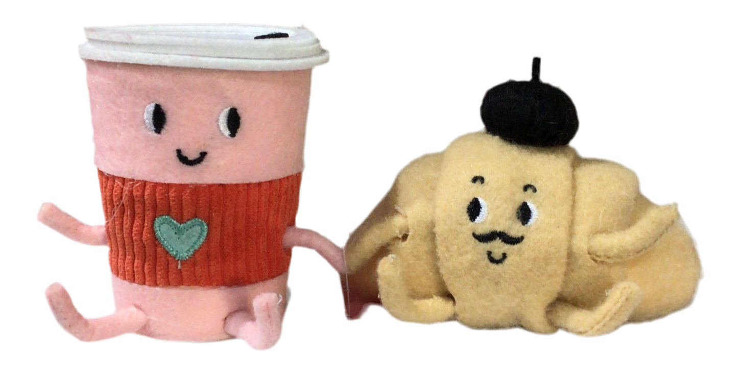 Spritz decoracion croissant y cafe