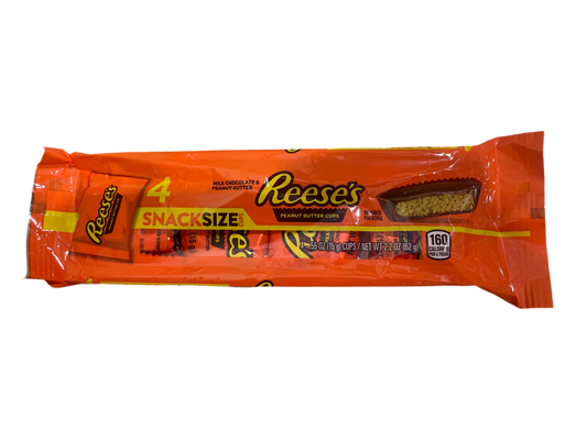 Reeses Peanut Butter Cups 4 Snack Size 62gr