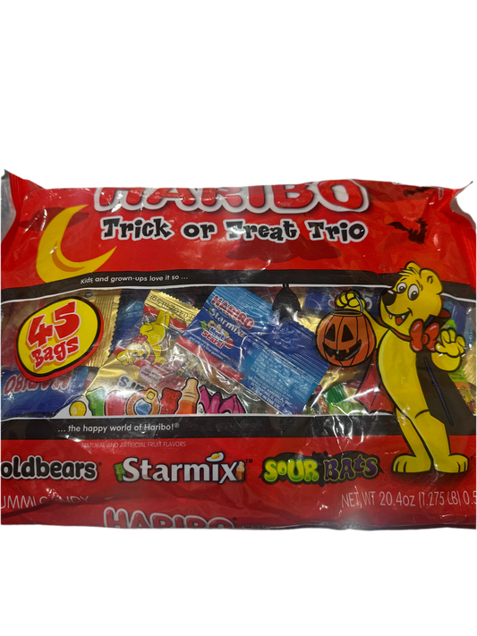 Haribo trick or treat trio 45 bags