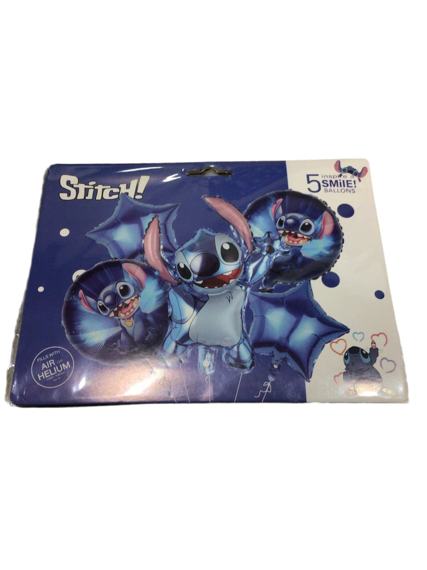 Globos Stitch 5 pcs balloons