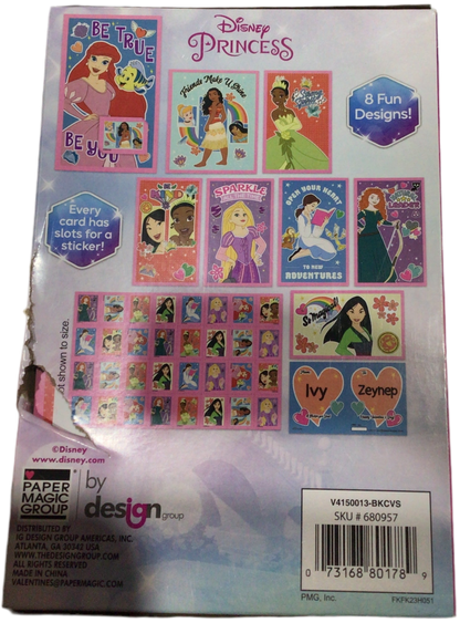Stickers Valentine’s princess caja