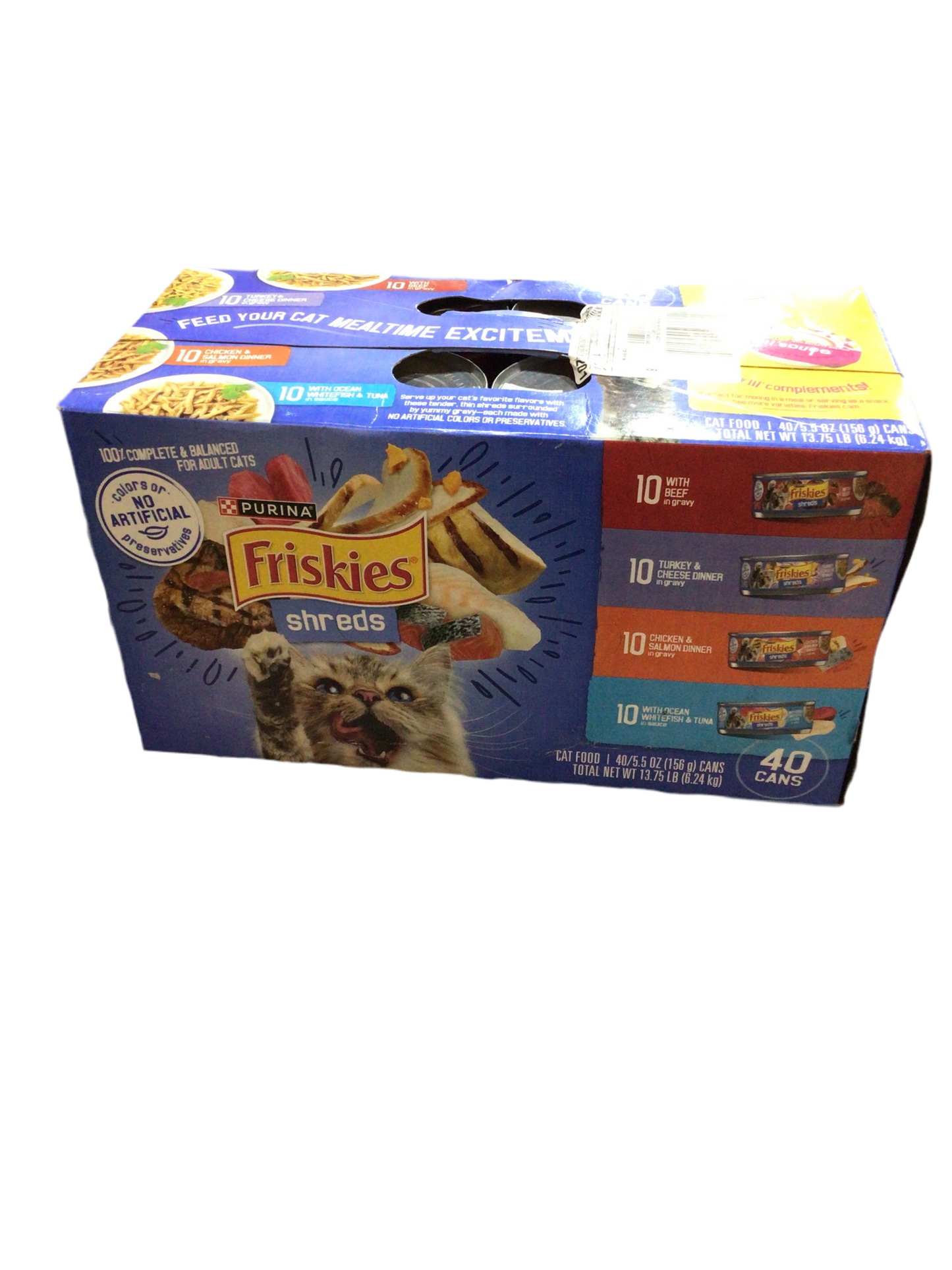 Friskies shreds 40 latas