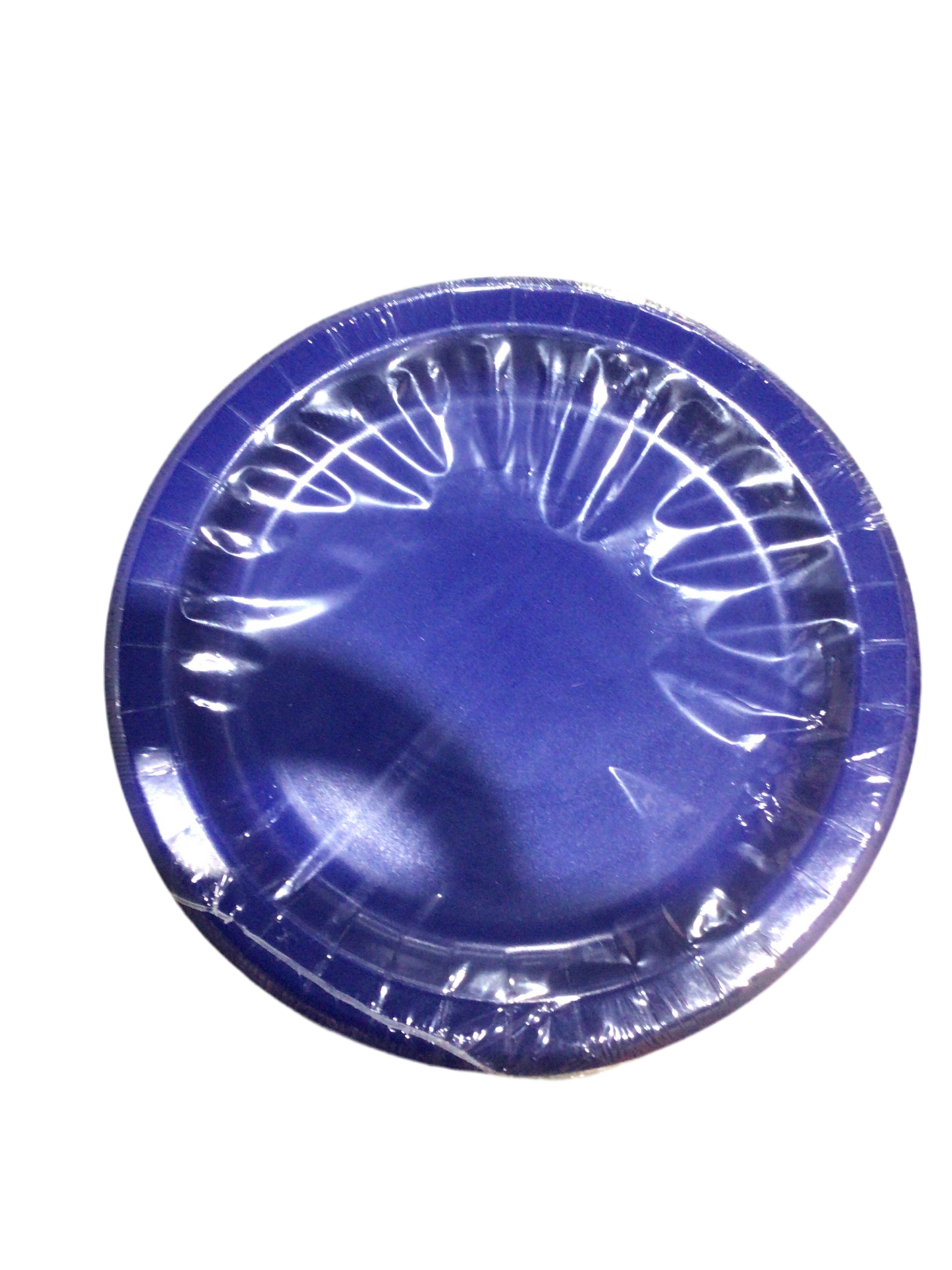 Plato desechable de cartón Azul grande 21.9cm 20pcs