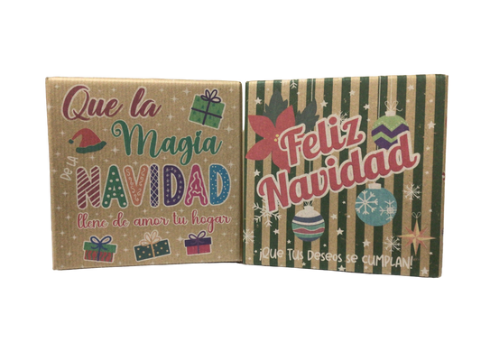 Caja de Regalo Chica 20x20x10 Navideña
