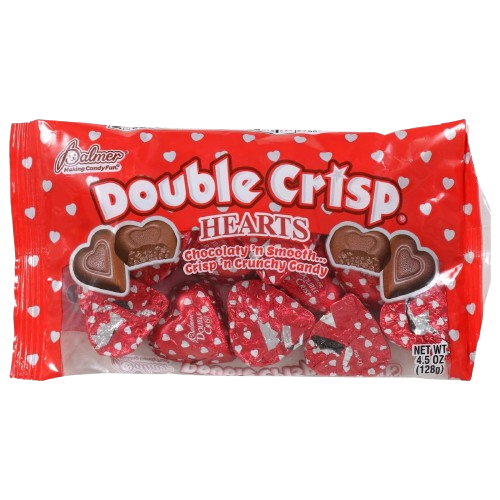 Double Crisp Hearts Chocolate 128gr
