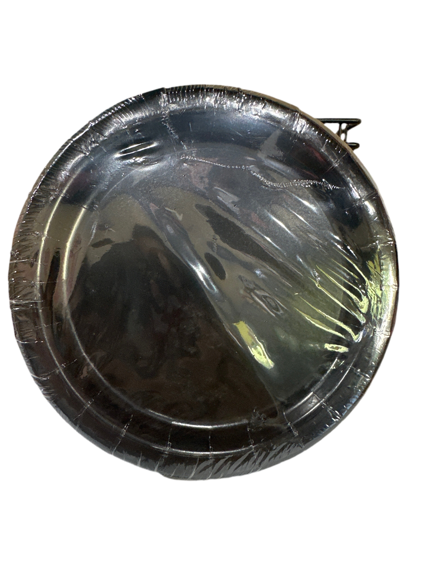 Plato desechable de cartón Dorado mediano 17.3cm 24pcs