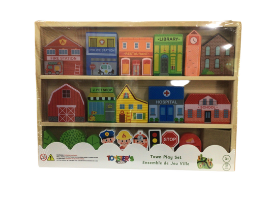 Toyster’s Wood Town Play Set