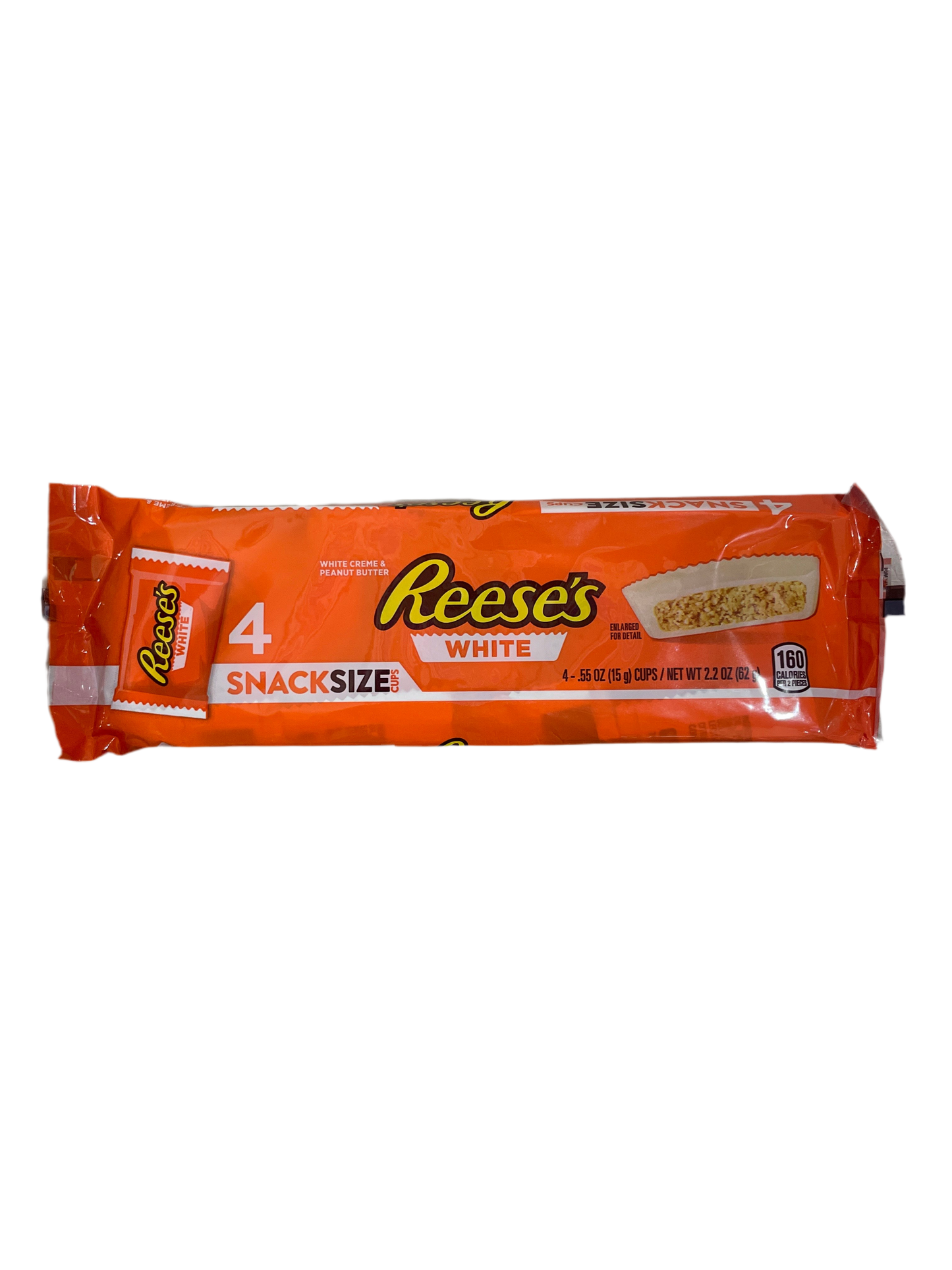 Reeses White Creme & Peanut Butter Cups 4 Snack Size 62gr