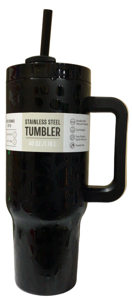 Stainless Steel Tumbler Negro cheetah
