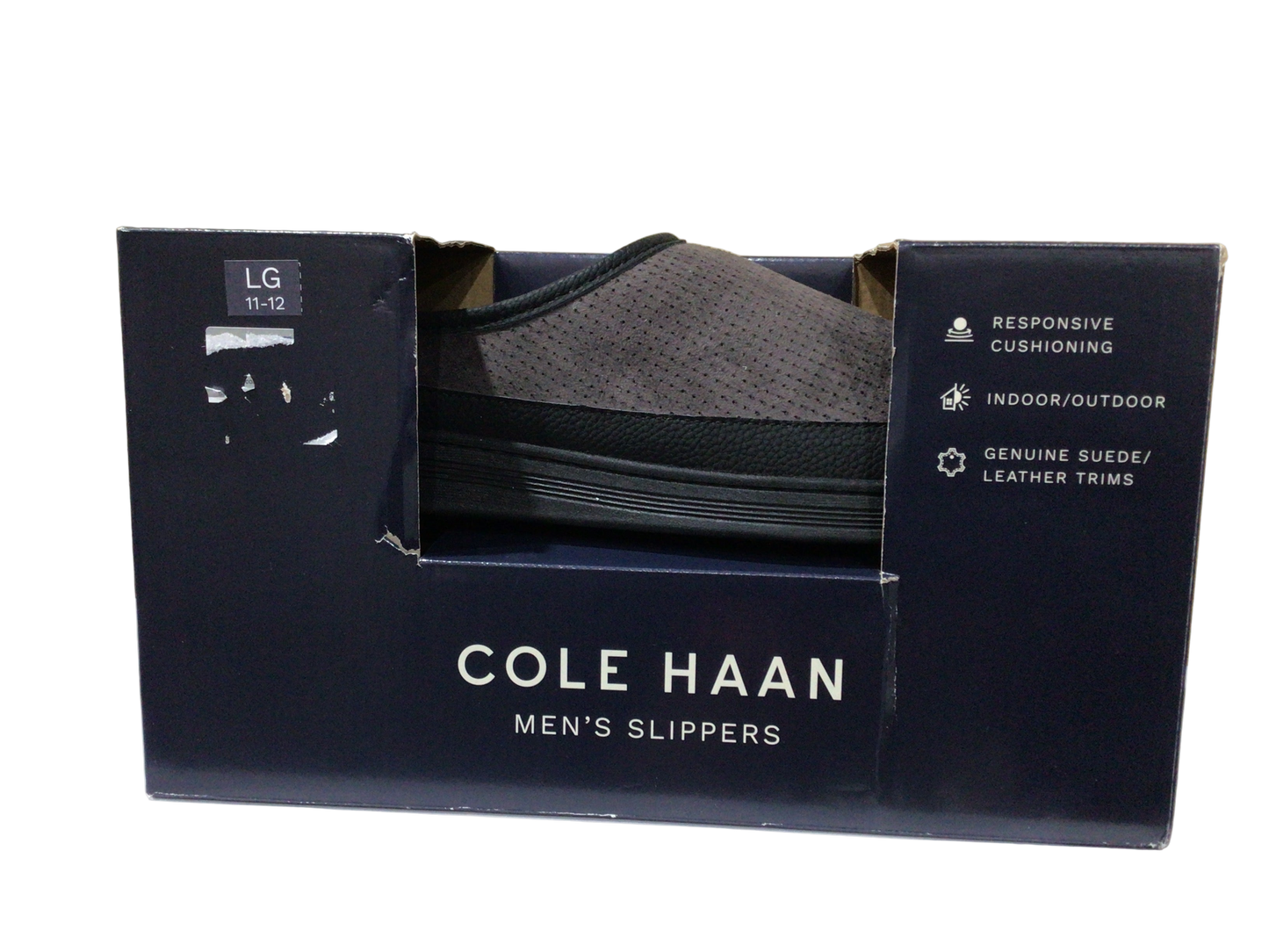 Pantufla Hombre Cole Haan Gris Talla 11-12 USA