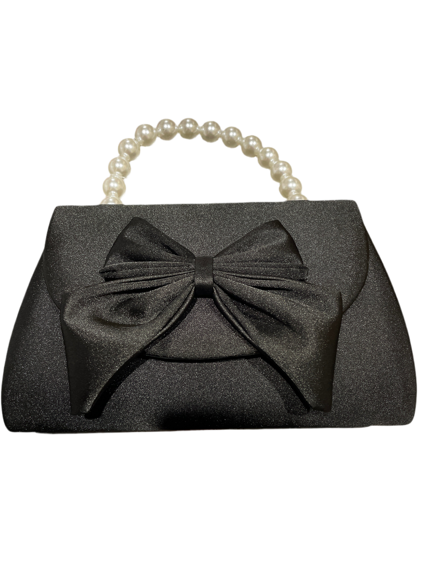 Bolso Negro y Perlas