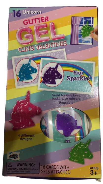 Stickers Valentines Unicornio gel