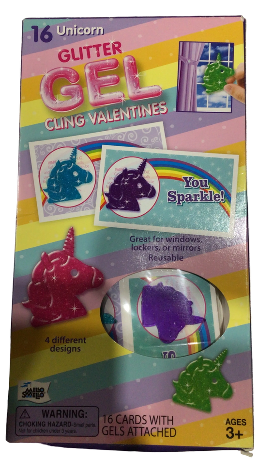 Stickers Valentines Unicornio gel