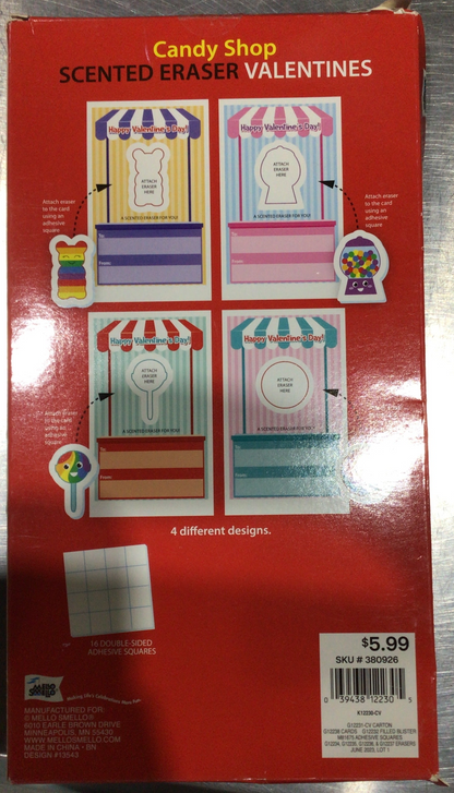 Stickers Valentines Candy Shop borradores