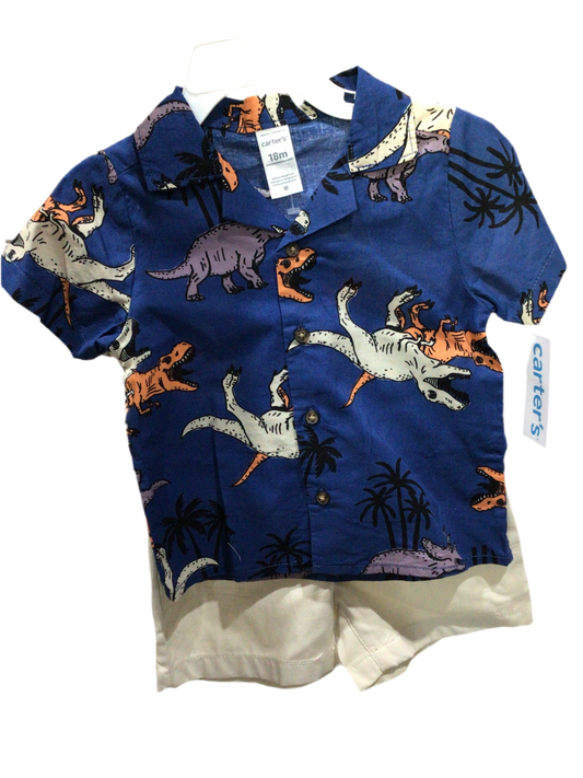 Conjunto Carters Dinosaurios 18M