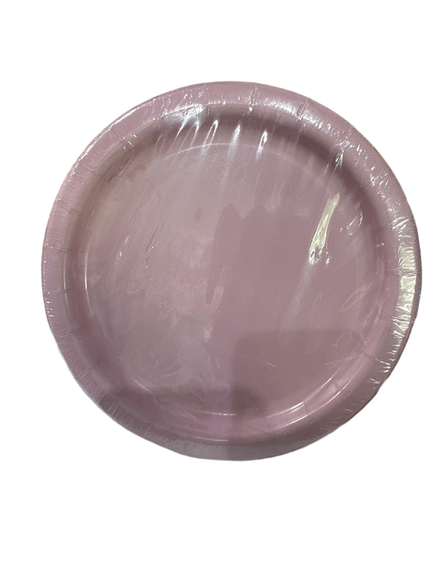 Plato desechable de cartón Rosa mediano 17.3cm 24pcs