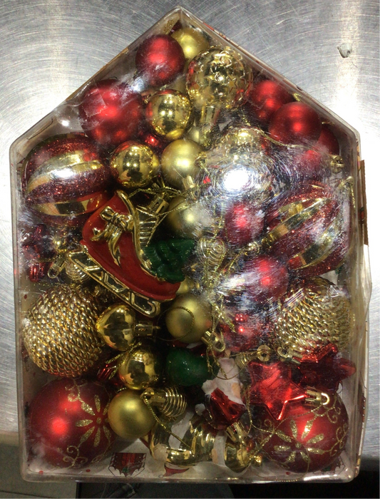 Esferas navideñas Rojo/Dorado