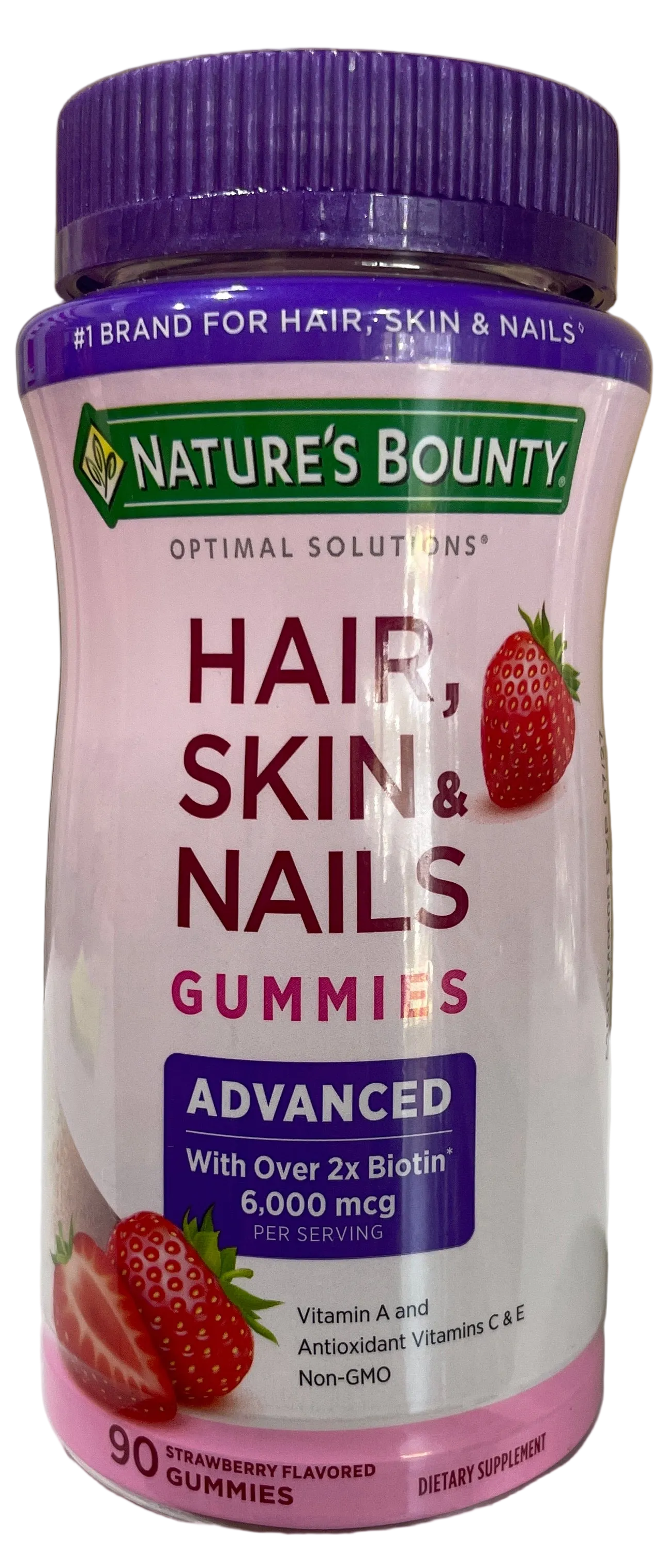 Nutrition Bounty Advanced Biotin Strawberry 90 Gummies