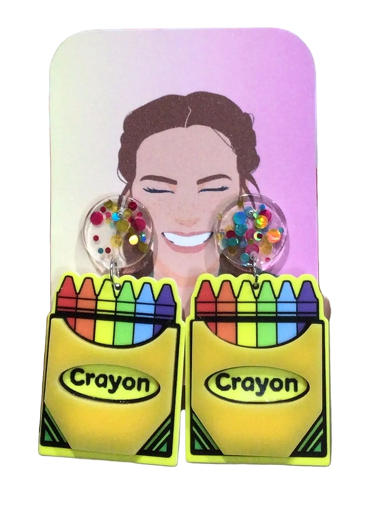 Aretes Crayones