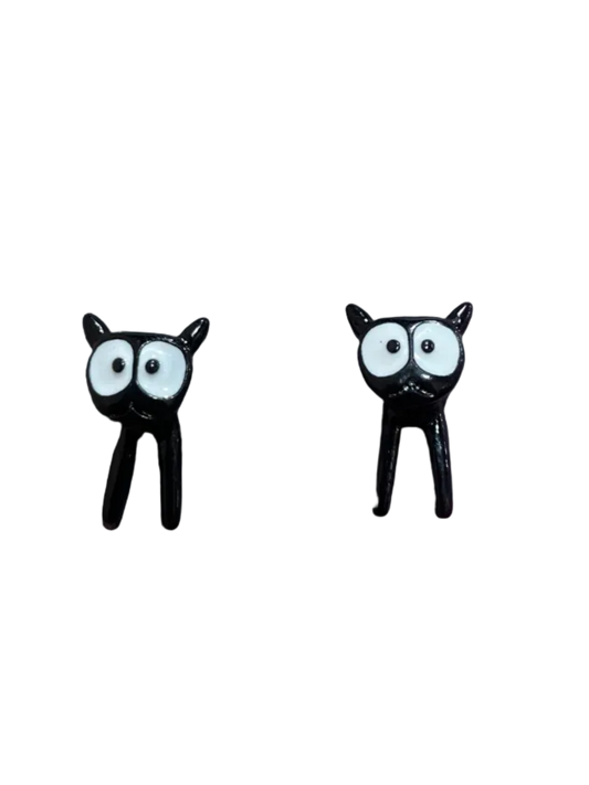 Aretes Gatito negro